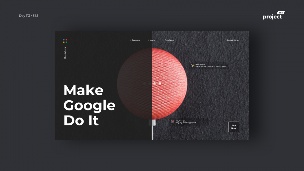Day 113 – MakeGoogleDoIt – Minimal Homepage Concept