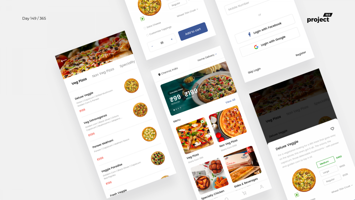 Day 149 – Dominos Mobile App Redesign Concept