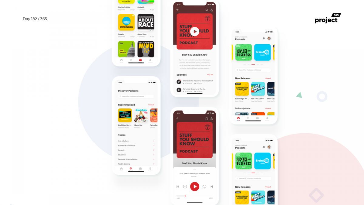 Day 182 – Podcast App Concept