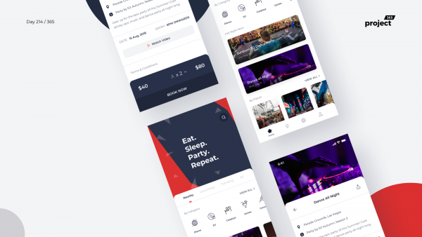 Day 214 – Parties & Events Finder App Concept