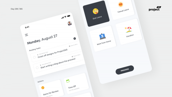 Day 238 – Office – Workspace Dashboard App Concept