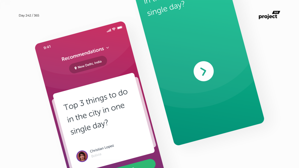 Day 242 – CommunityAsk – Local Recommendations App Concept