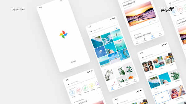 Day 247 – Google Photos App – Material 2.0 Redesign Concept