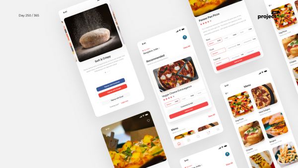 Day 250 – Pizza Delivery App – Sketch Freebie