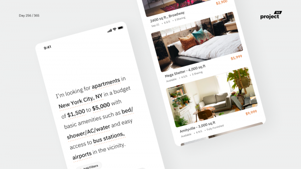 Day 256 – Smart Apartment Finder App Concept