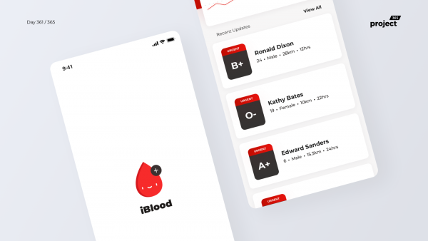 Day 361 – Blood Donation App